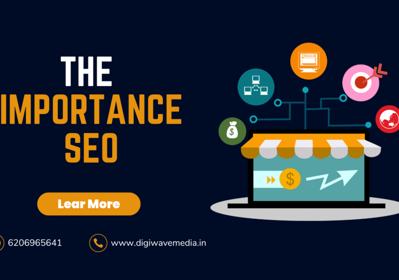 The Importance of SEO for Your Website | Boost Traffic & Visibility Digital marketing strategy board with SEO at the center